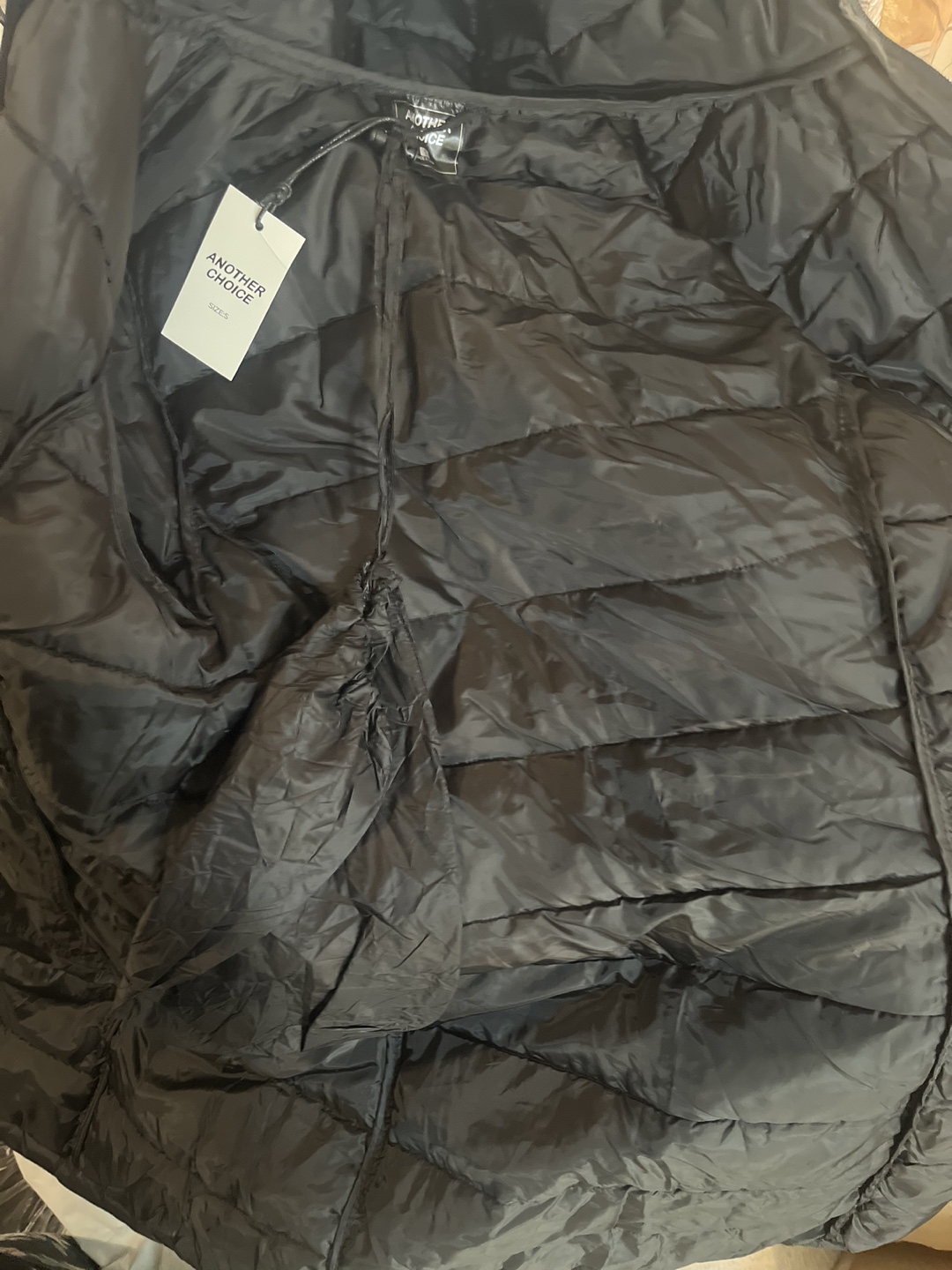 Another Choice Women's Packable Hooded Puffer Jacket, Black sz S - photo 5