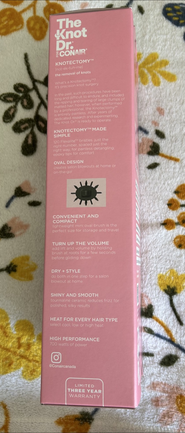 Conair The Knot Dr. Mini Oval Dryer Brush - photo 3