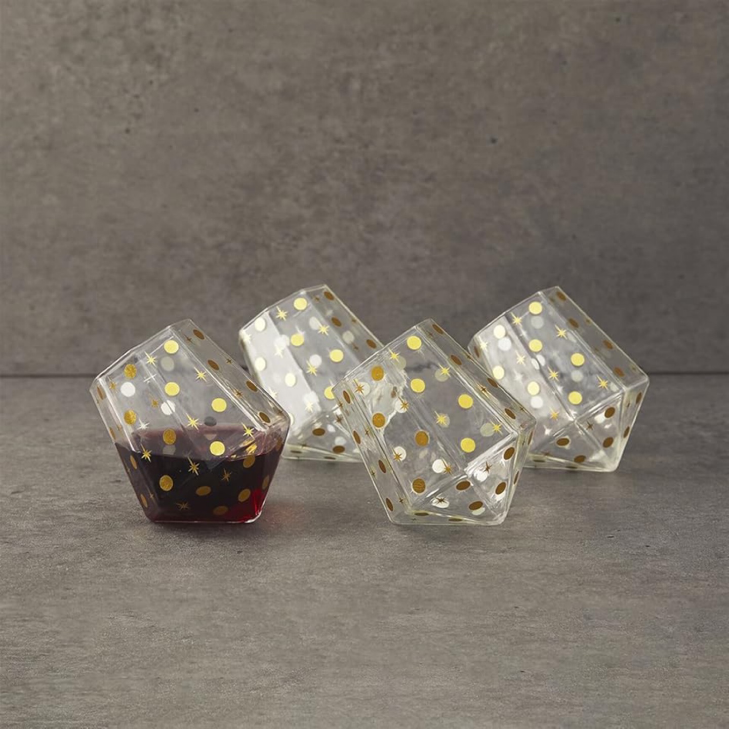 Vintage Geometric Tumbler Glasses