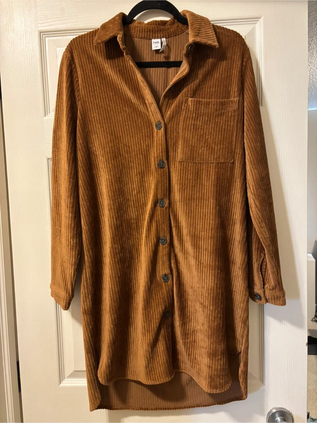 Simons Vision Corduroy Shirt Dress - Size M thumbnail