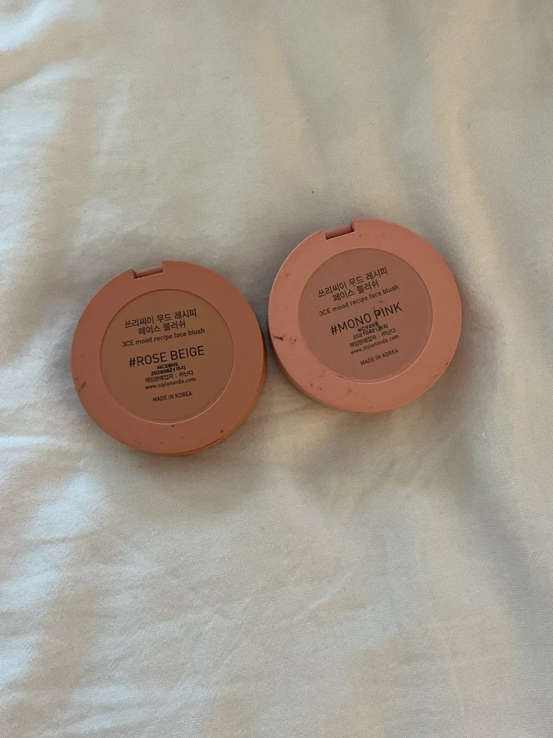 3CE Mood Recipe Face Blush - Rose Beige & Mono Pink image indicator(2)