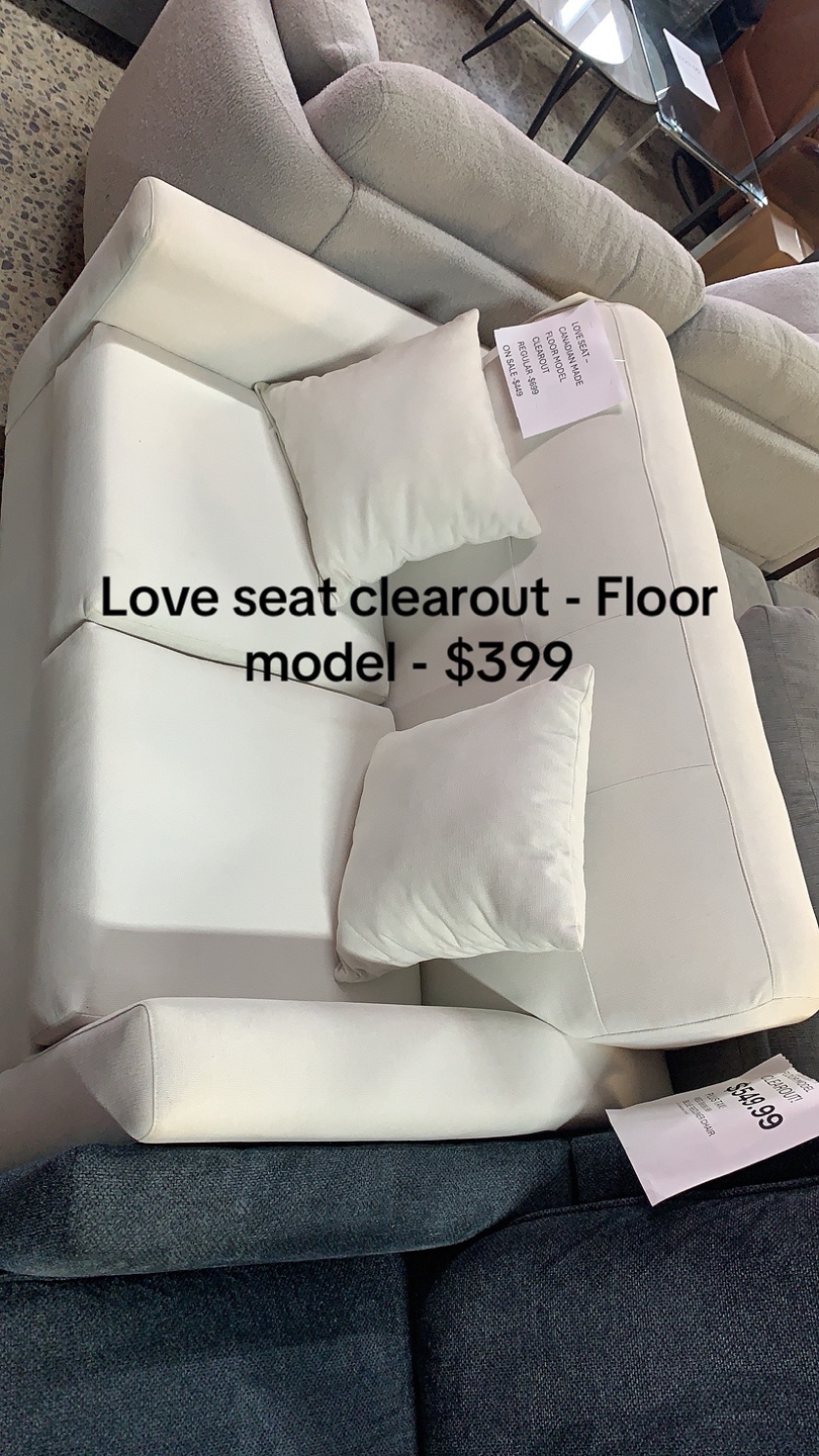 Canadian Made Loveseat - Floor Model