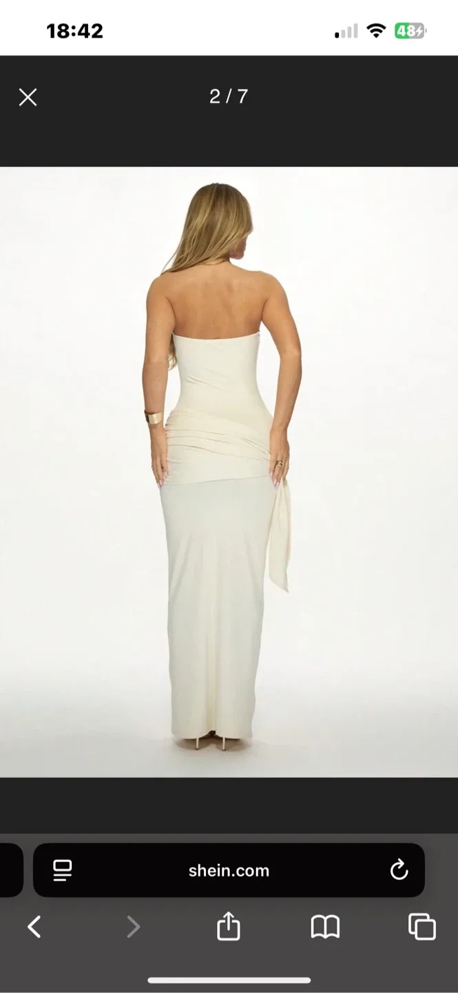 Missguided Strapless Bandeau Evening Gown - Size US 4 image indicator(2)