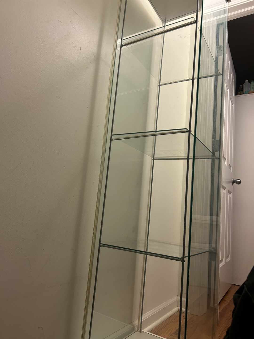 White Glass Display Cabinet