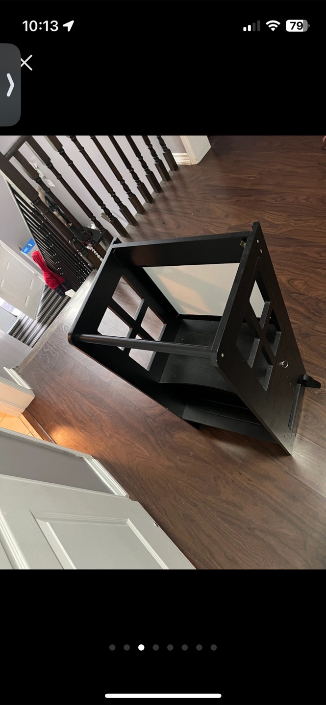 Black Convertible Learning Tower w/ whiteboard/magnet board - photo 5