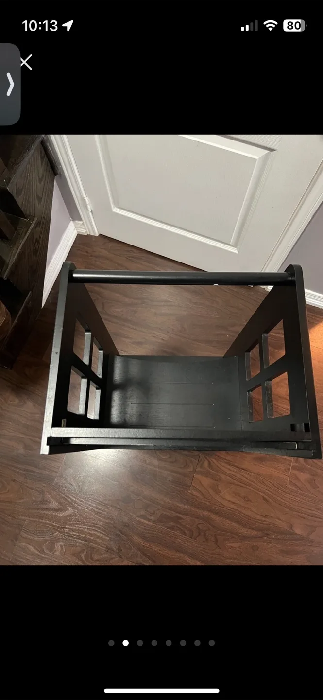 Black Convertible Learning Tower w/ whiteboard/magnet board image indicator(6)