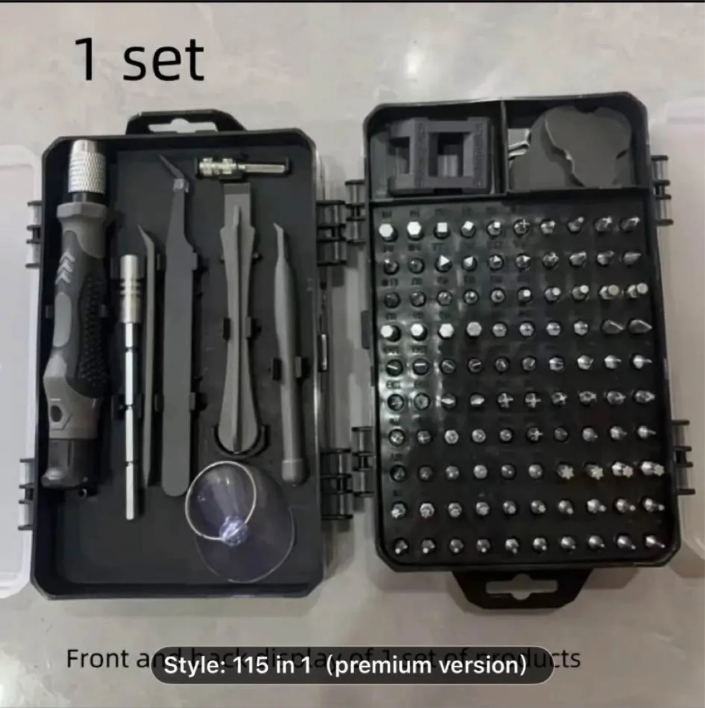 115 in 1 Upgraded Screwdriver Set with Strong Magnetic image indicator(9)