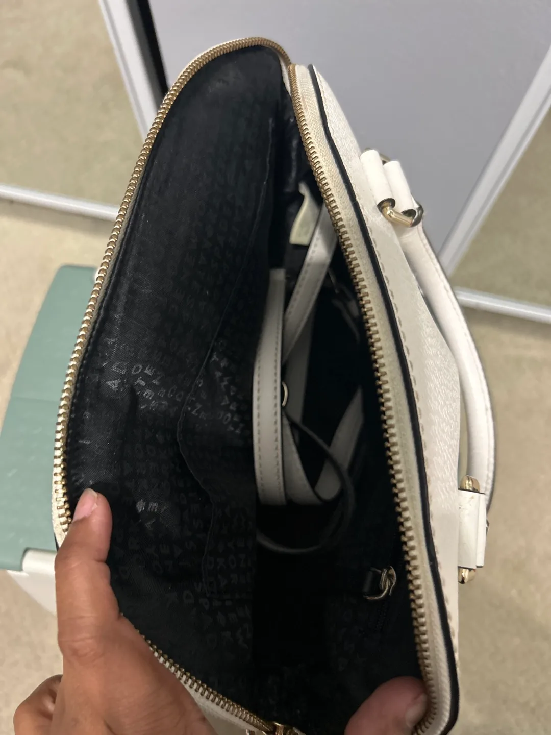 Kate Spade Dome Satchel - Black/White image indicator(3)