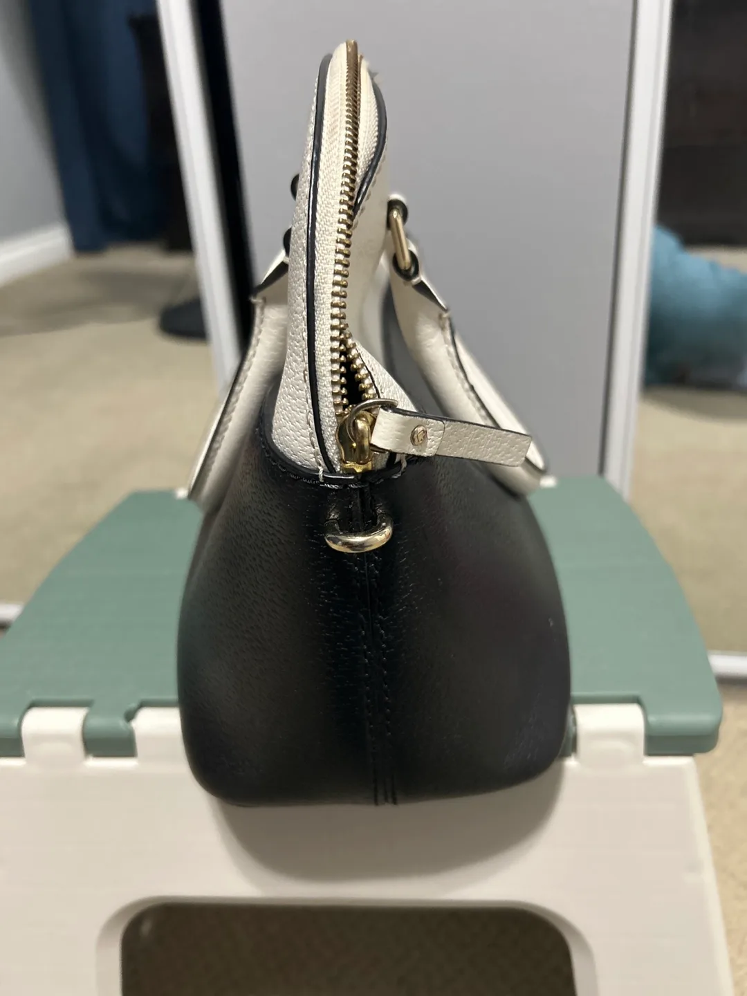 Kate Spade Dome Satchel - Black/White image indicator(2)