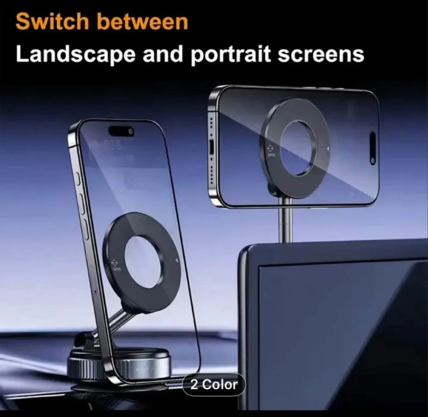 360° Rotating Magnetic Phone Holder image indicator(2)