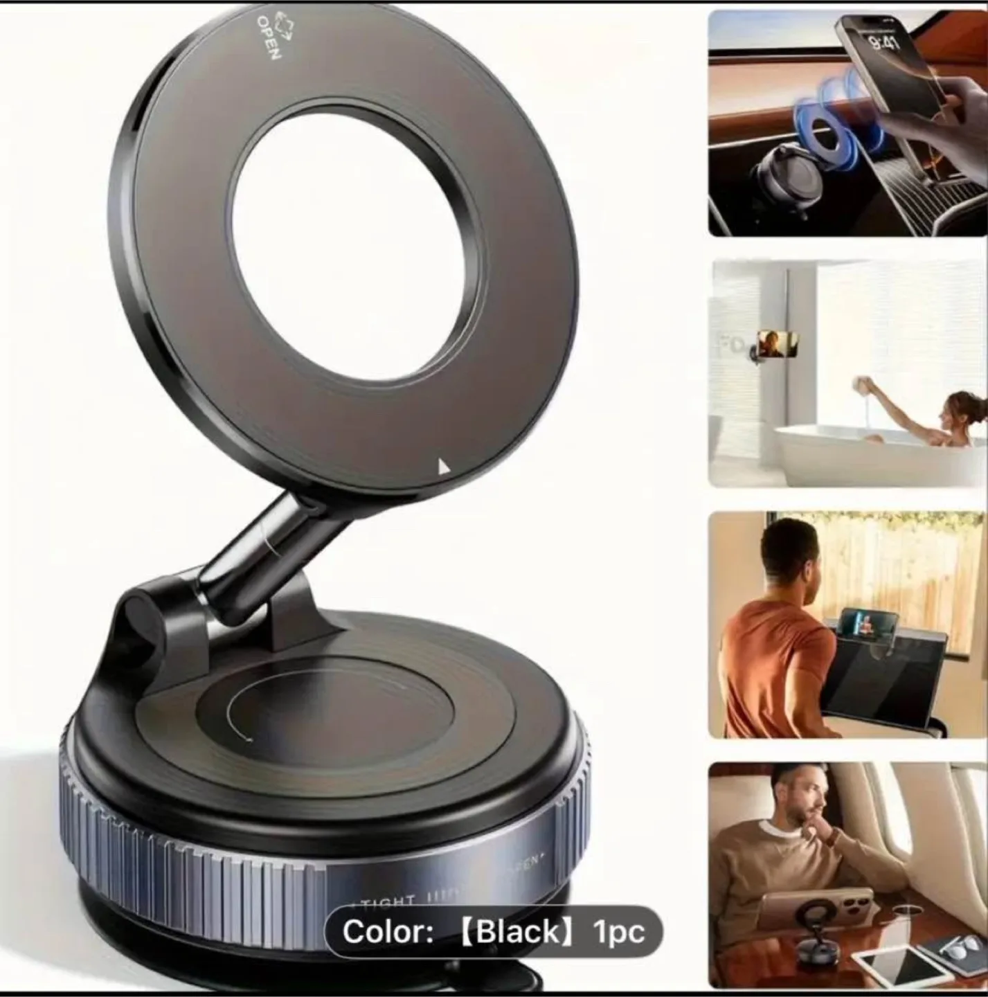 360° Rotating Magnetic Phone Stand for iPhone 16/15/14/12 thumbnail