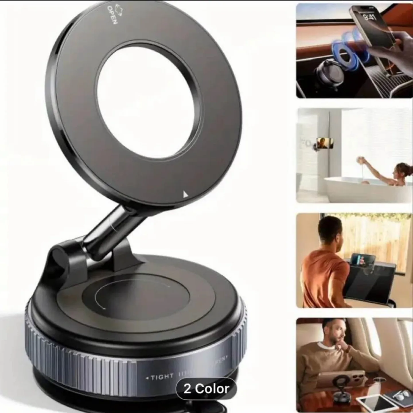 360° Rotating Magnetic Phone Stand for iPhone 16/15/14/12 image indicator(3)