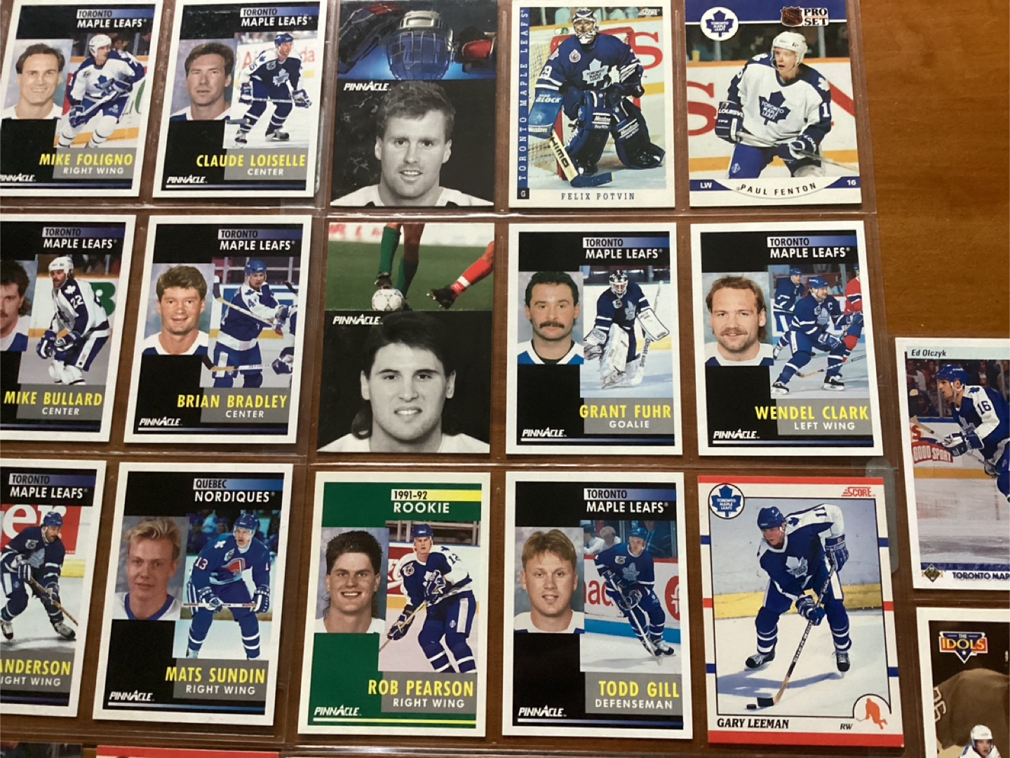 45. 1990-91-92 TORONTO MAPLE LEAFS Hockey Trading Cards - photo 3