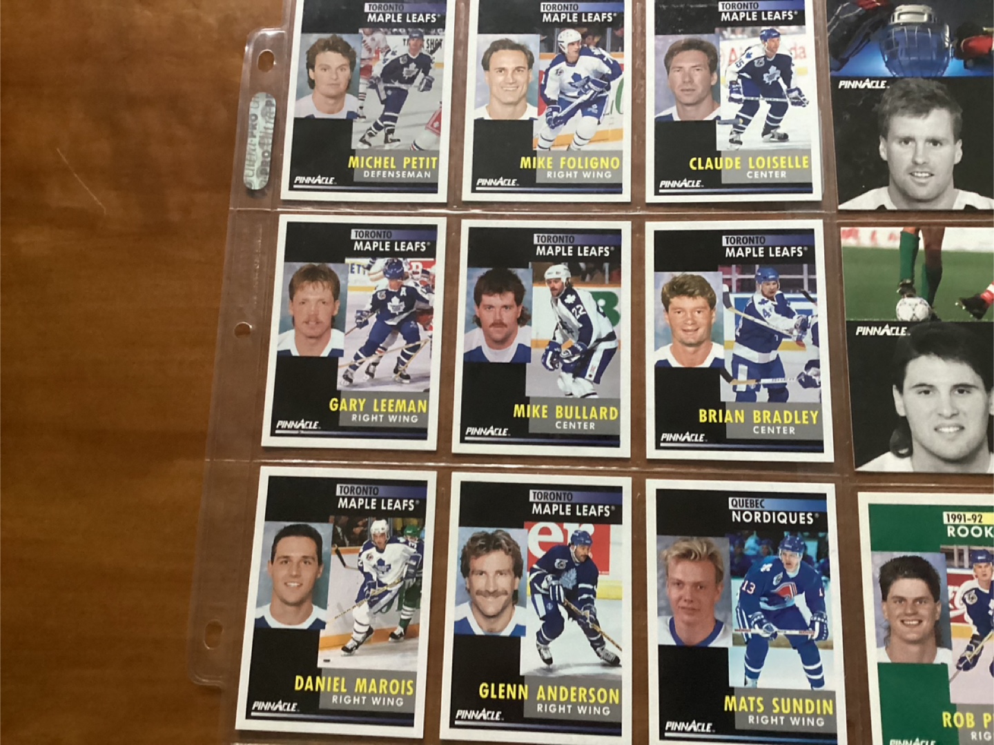 45. 1990-91-92 TORONTO MAPLE LEAFS Hockey Trading Cards - photo 2