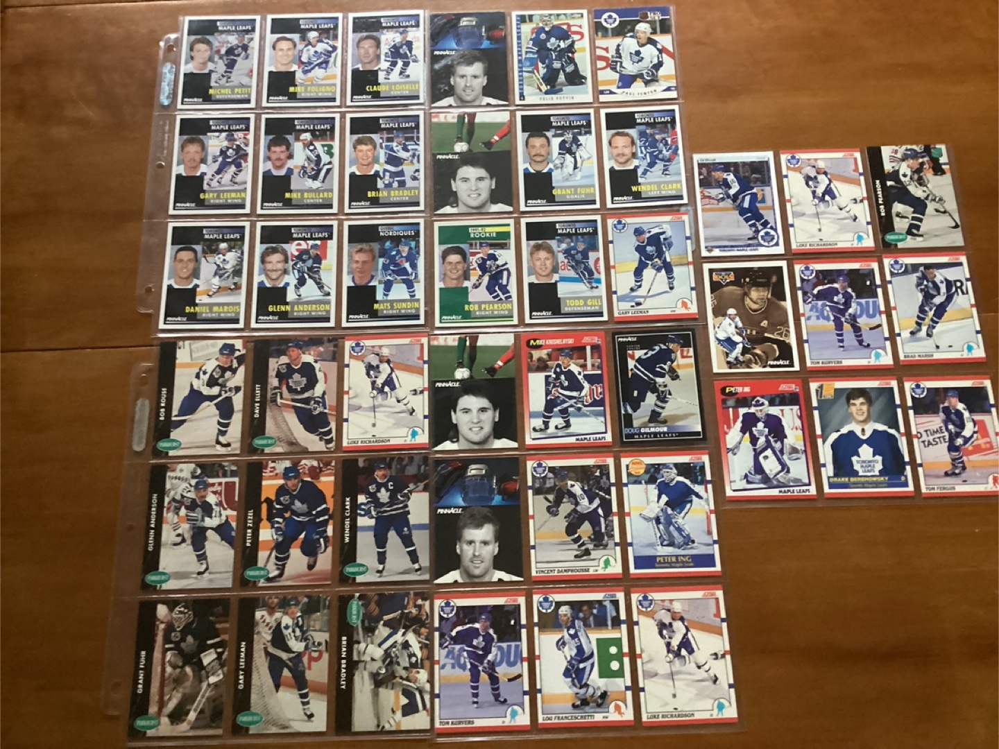 45. 1990-91-92 TORONTO MAPLE LEAFS Hockey Trading Cards