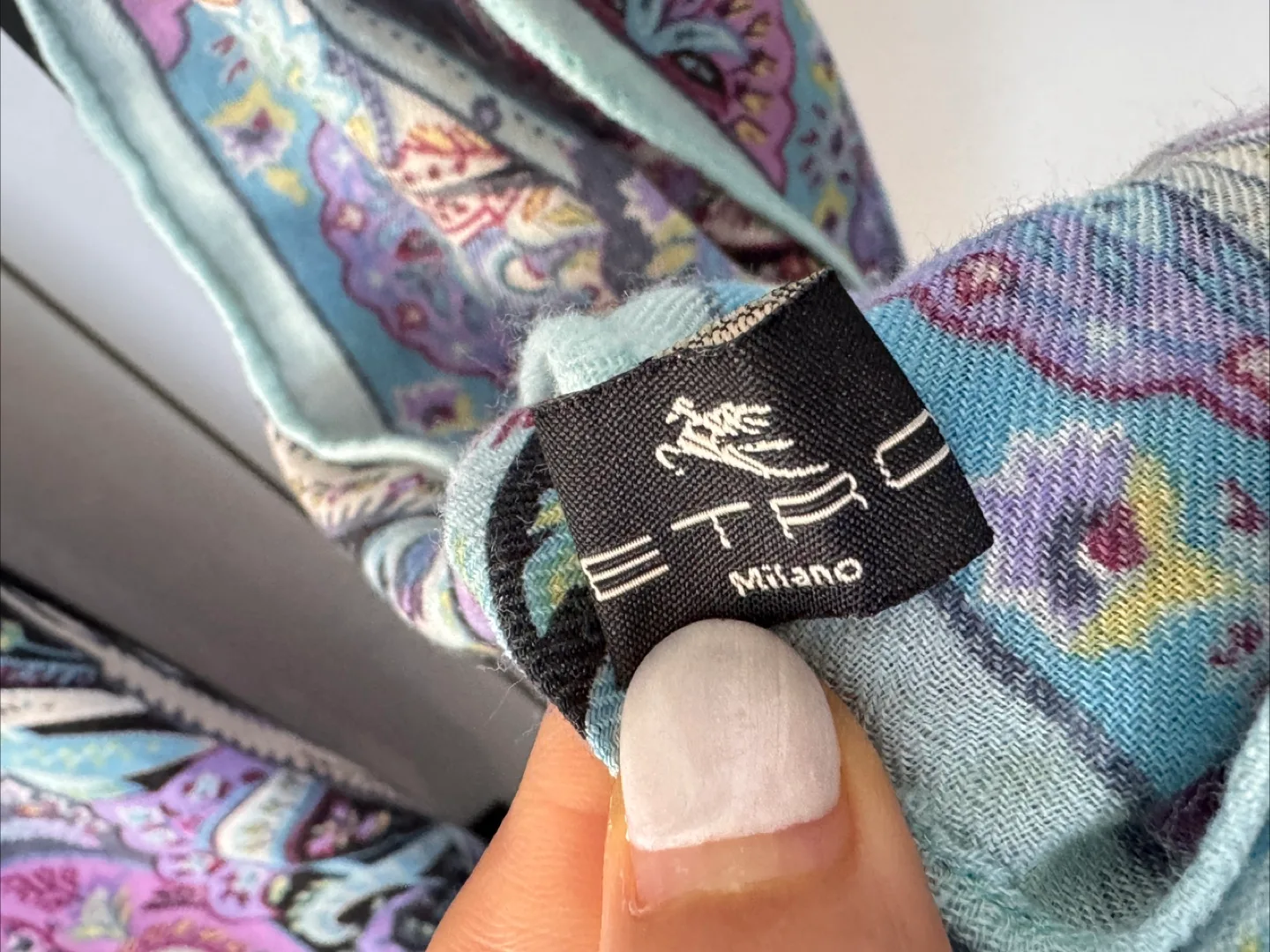 Etro Milano Scarf - Light Blue Paisley image indicator(3)