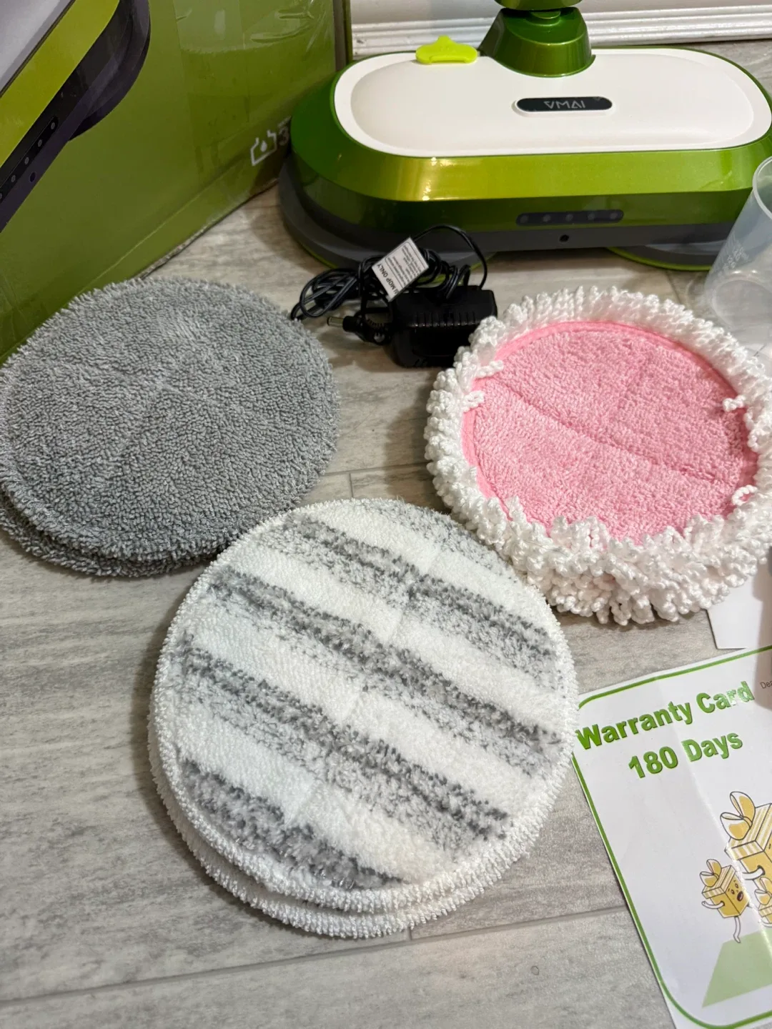 NEW Cordless Spin Mop with LED Headlights image indicator(5)