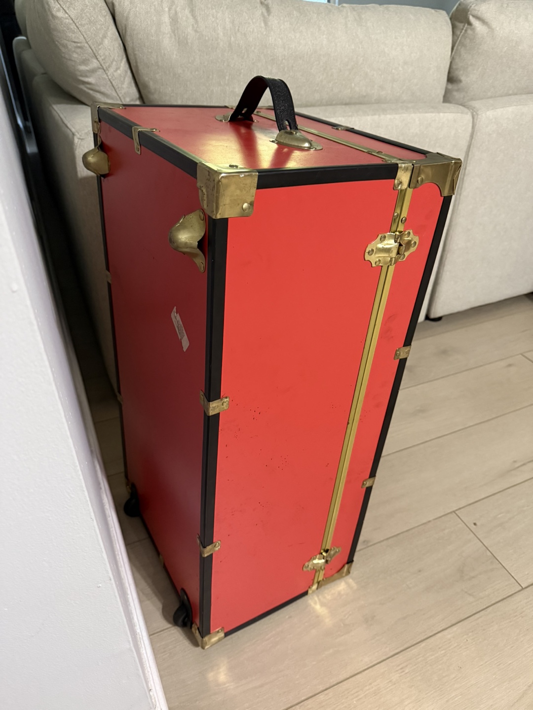 Red Orange  Storage Trunk