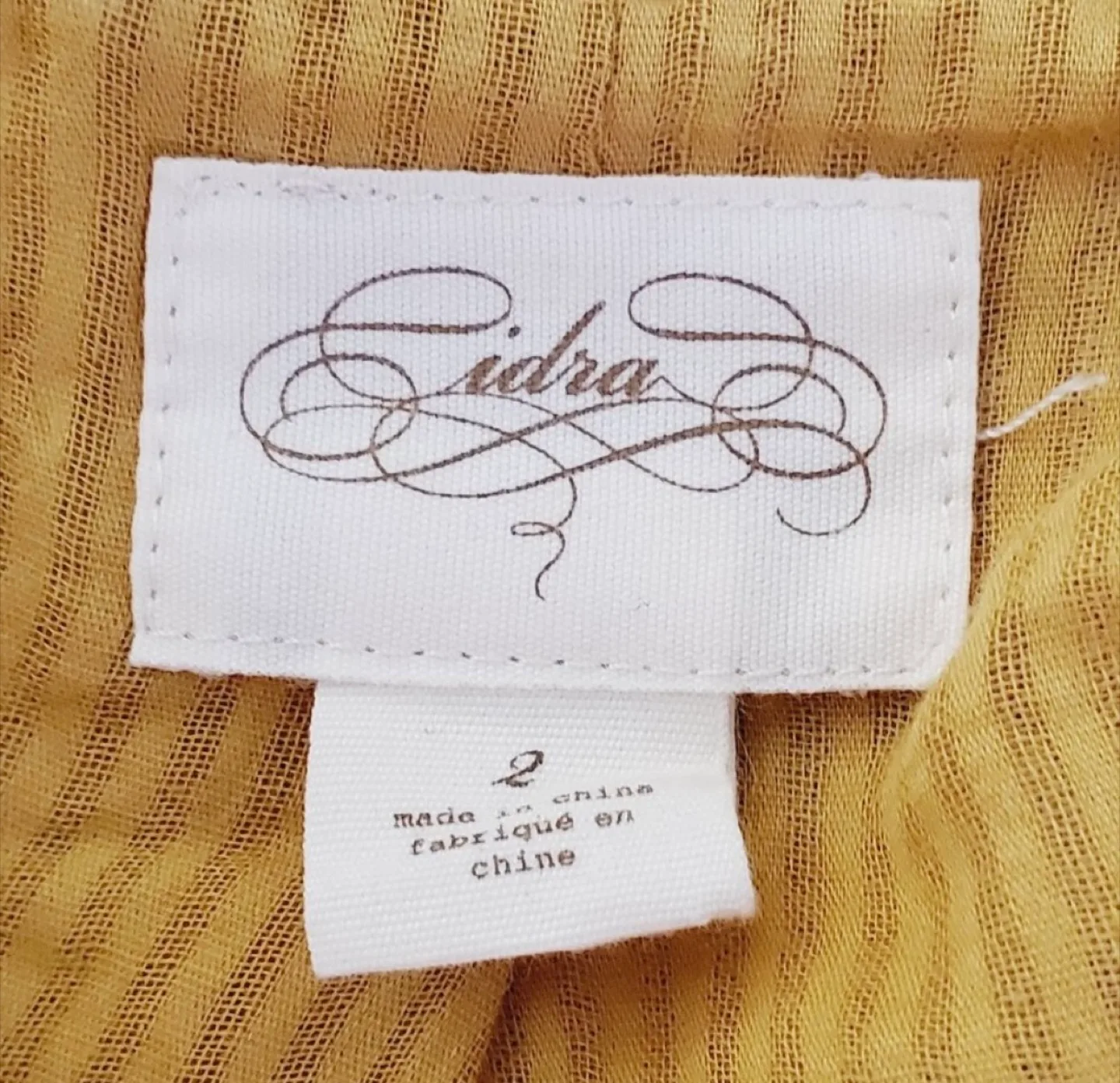 Anthropologie Mustard Yellow Retro Top - Size 2 image indicator(5)