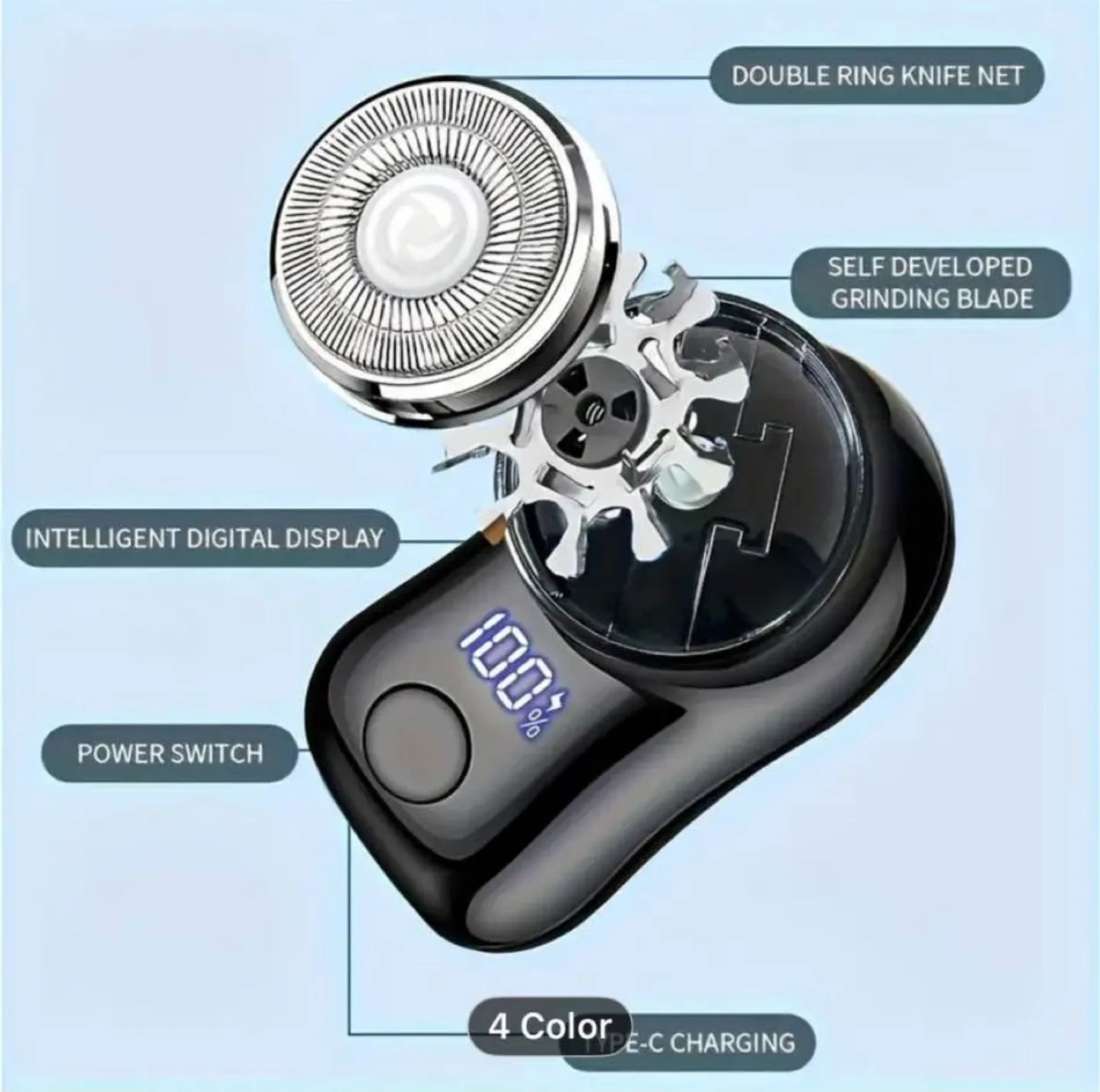 FEIYBA Men's Professional Electric Shaver Mini Shaver image indicator(4)