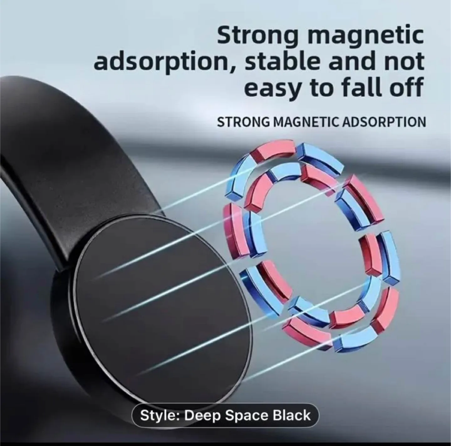 Strong Magnetic Car Phone Holder, Foldable Floating Screen Mount image indicator(2)