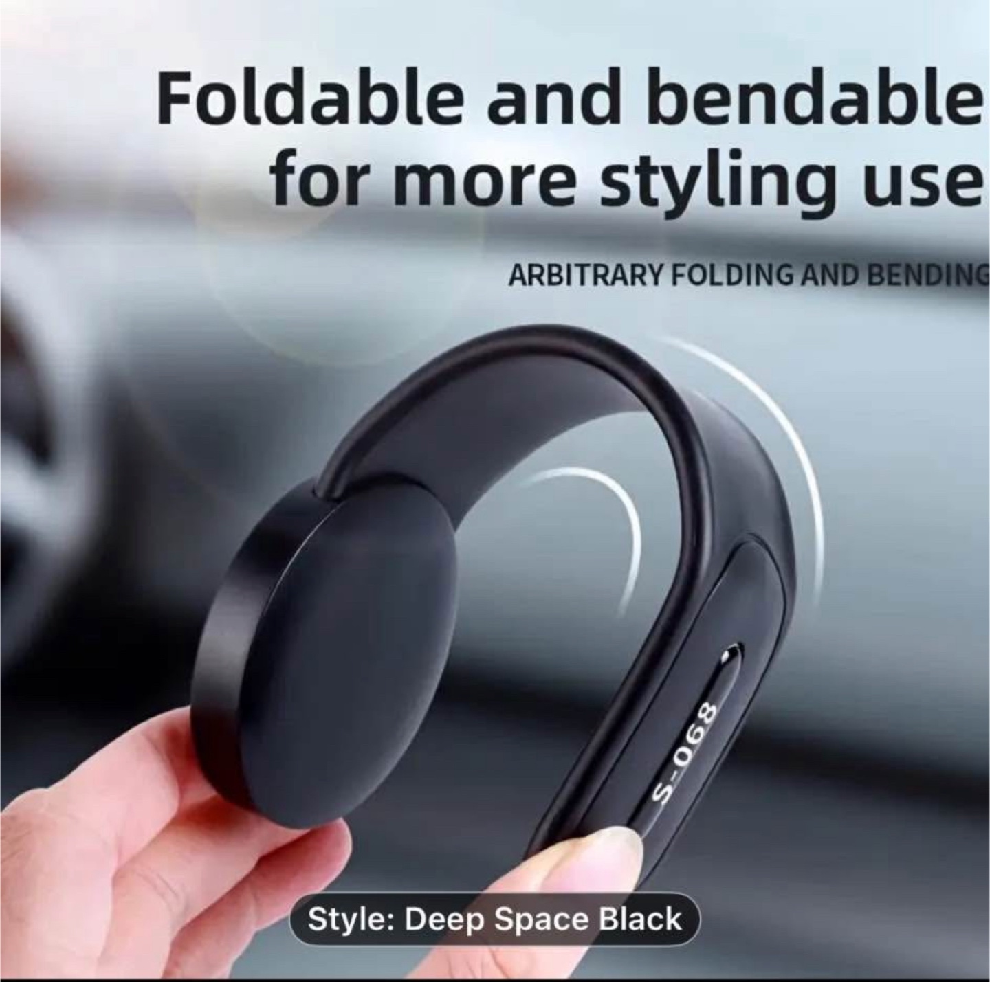 Strong Magnetic Car Phone Holder, Foldable Floating Screen Mount