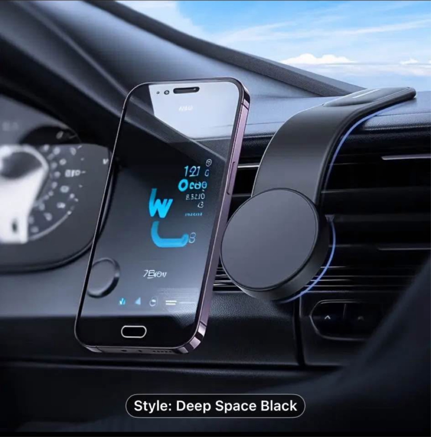 Strong Magnetic Car Phone Holder, Foldable Floating Screen Mount - photo 5