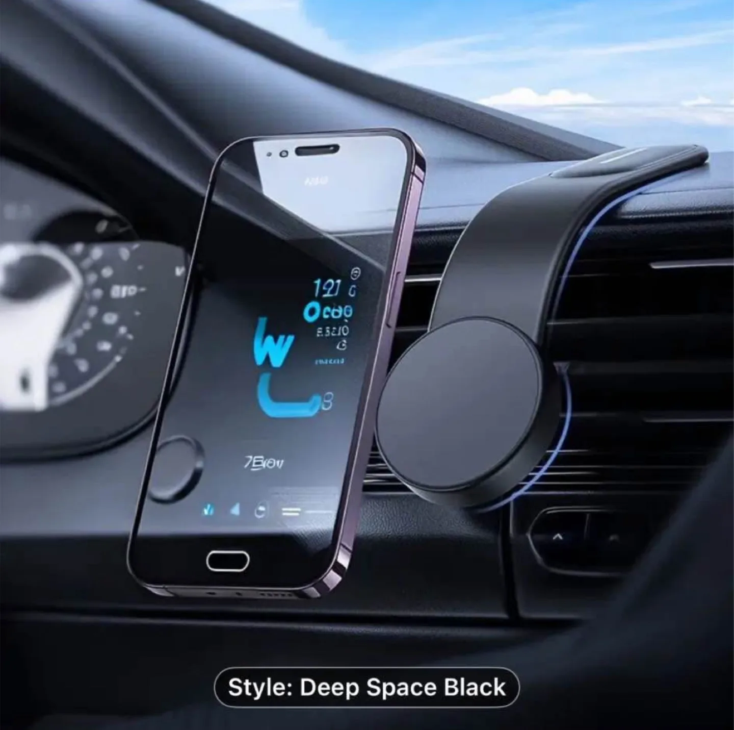 Strong Magnetic Car Phone Holder, Foldable Floating Screen Mount image indicator(6)