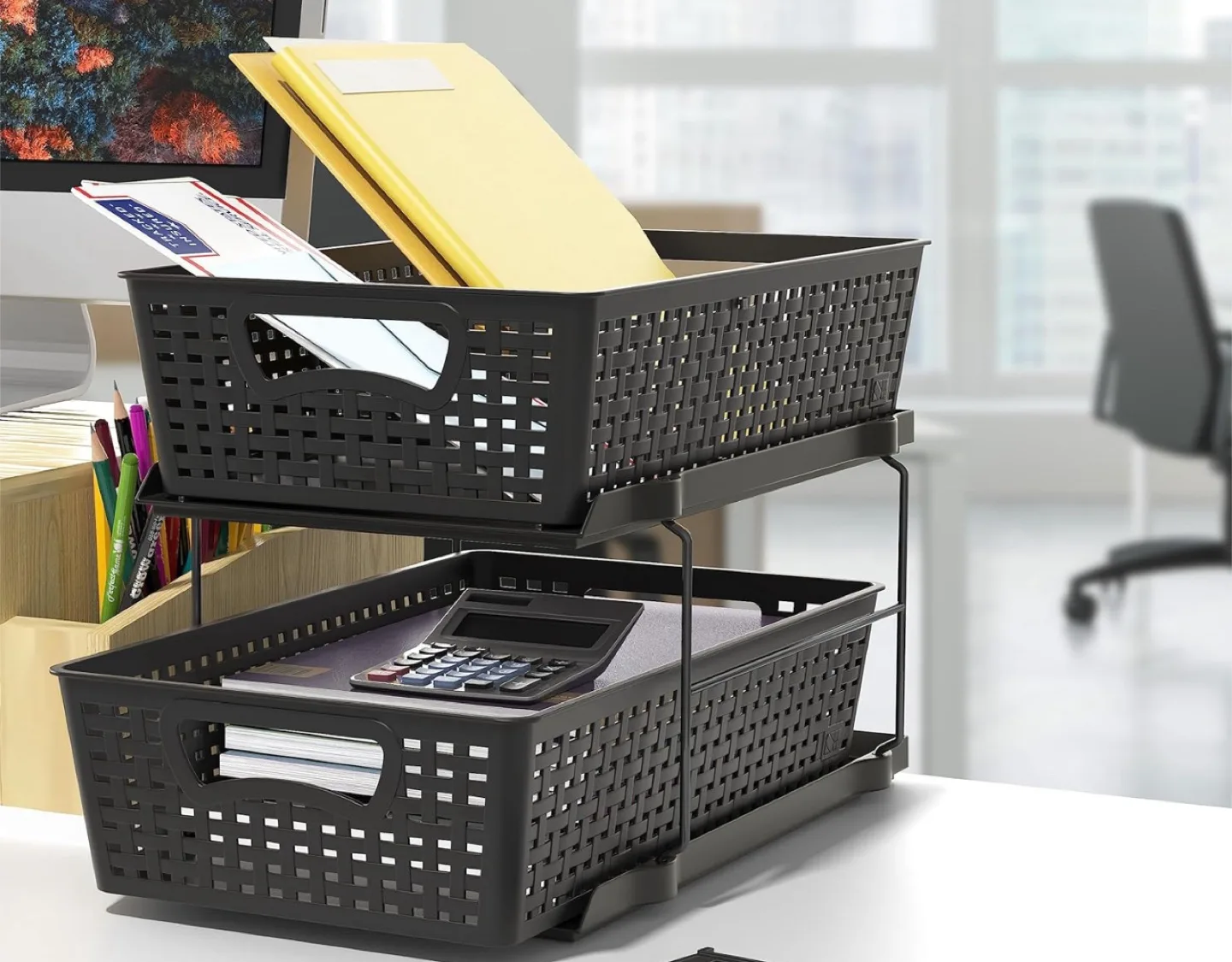 Pull/slide out tray organizers image indicator(4)