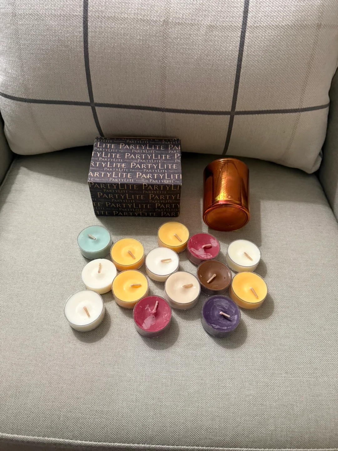 Partylite Sunflower Tealight holder set image indicator(5)