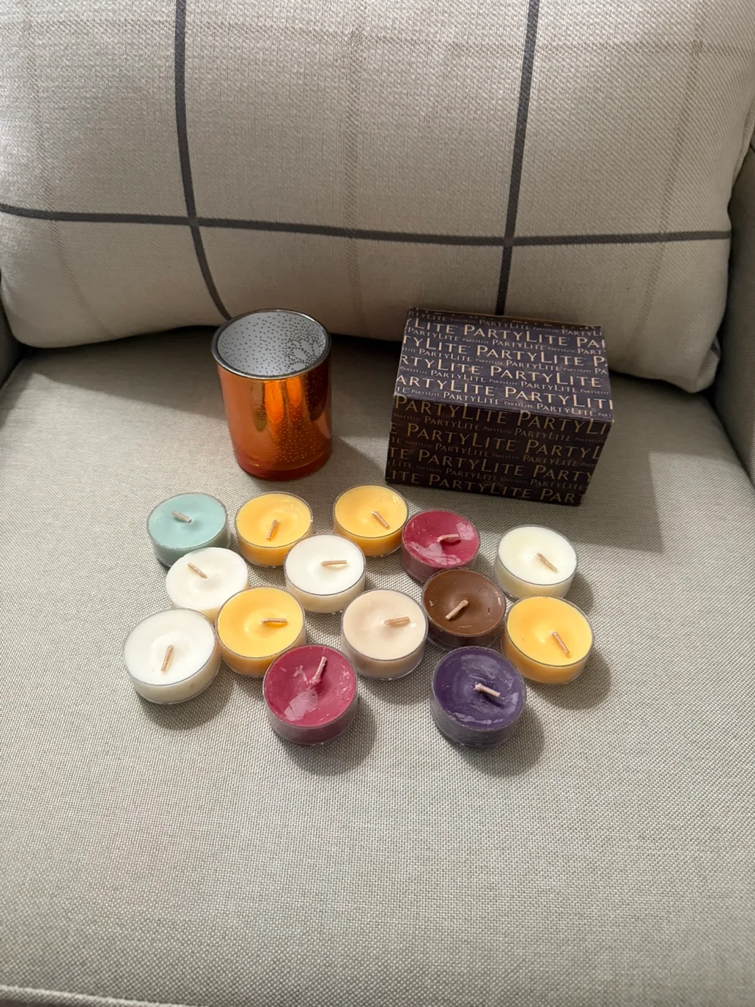 Partylite Sunflower Tealight holder set image indicator(2)