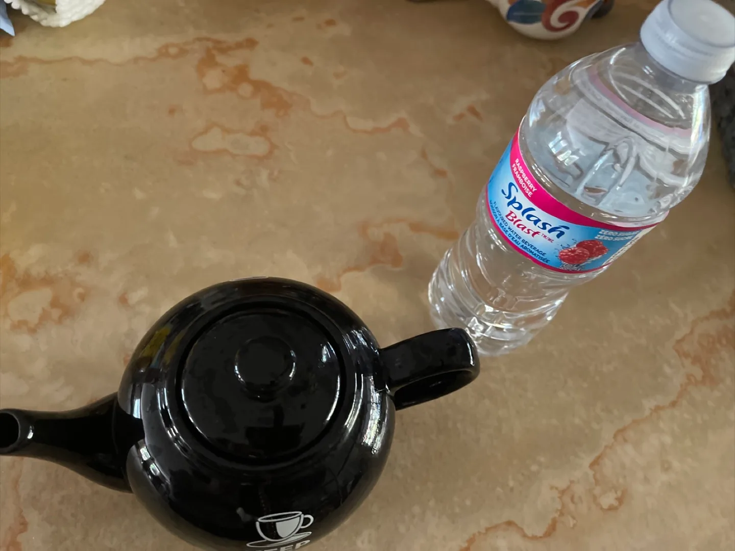 Black Ceramic Teapot - Keep Calm Design image indicator(3)