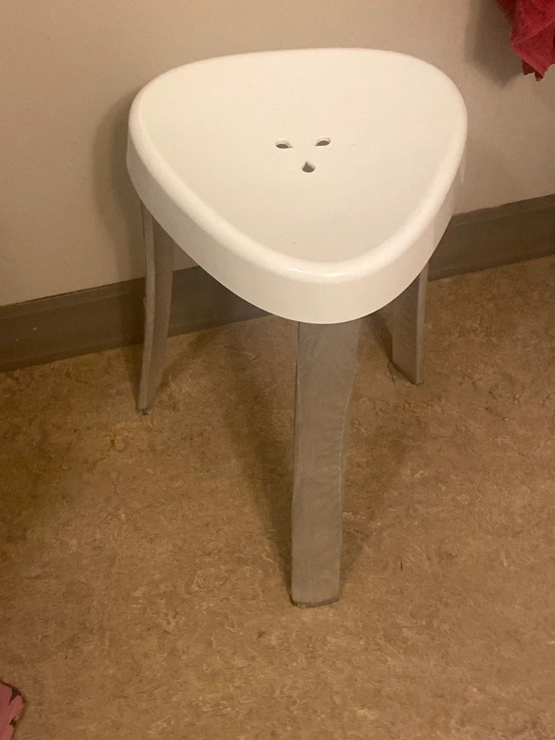 White Plastic Stool thumbnail