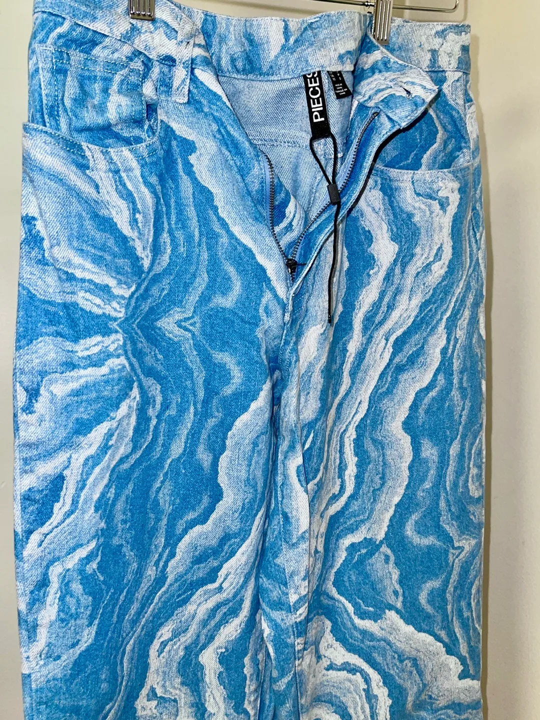 Pieces Jeans - Size S - Blue/White Marble image indicator(3)