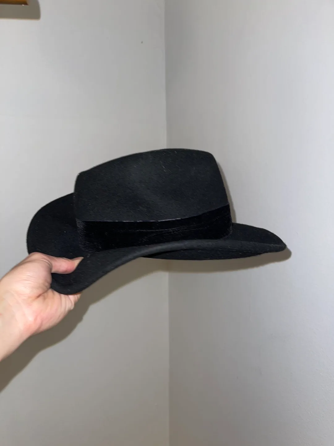 Aldo Black Fedora Hat thumbnail