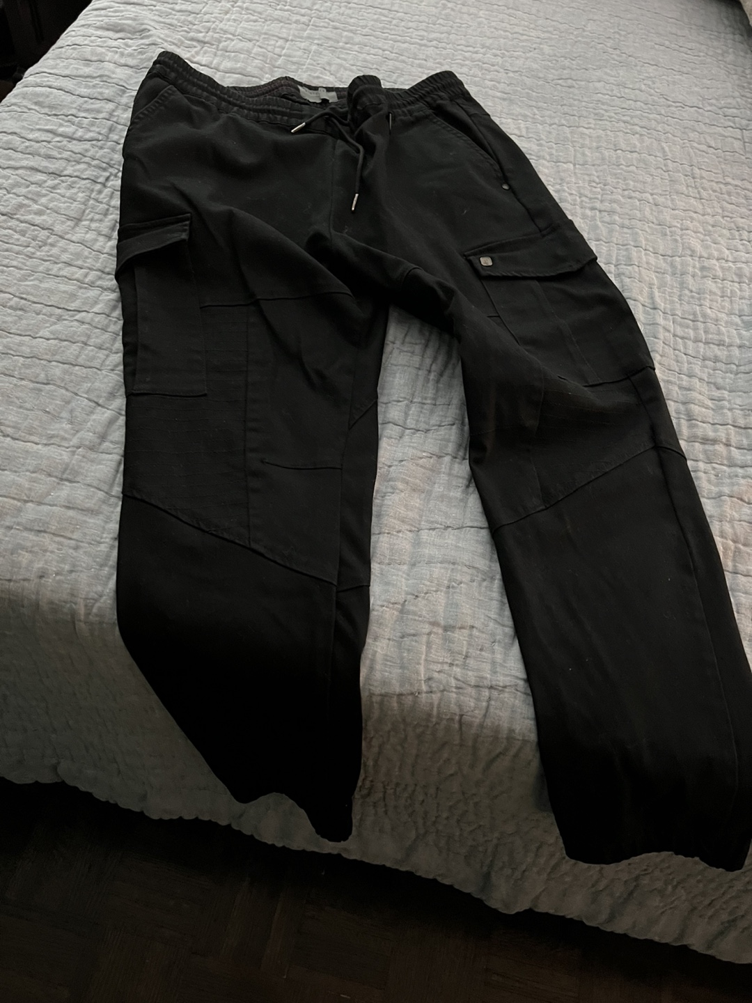 Tiger of Sweden Black Cargo Joggers