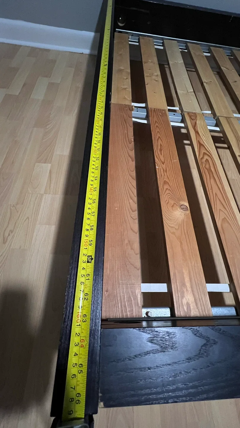 IKEA Malm Black Bed Frame - Queen Size + New mattress image indicator(4)