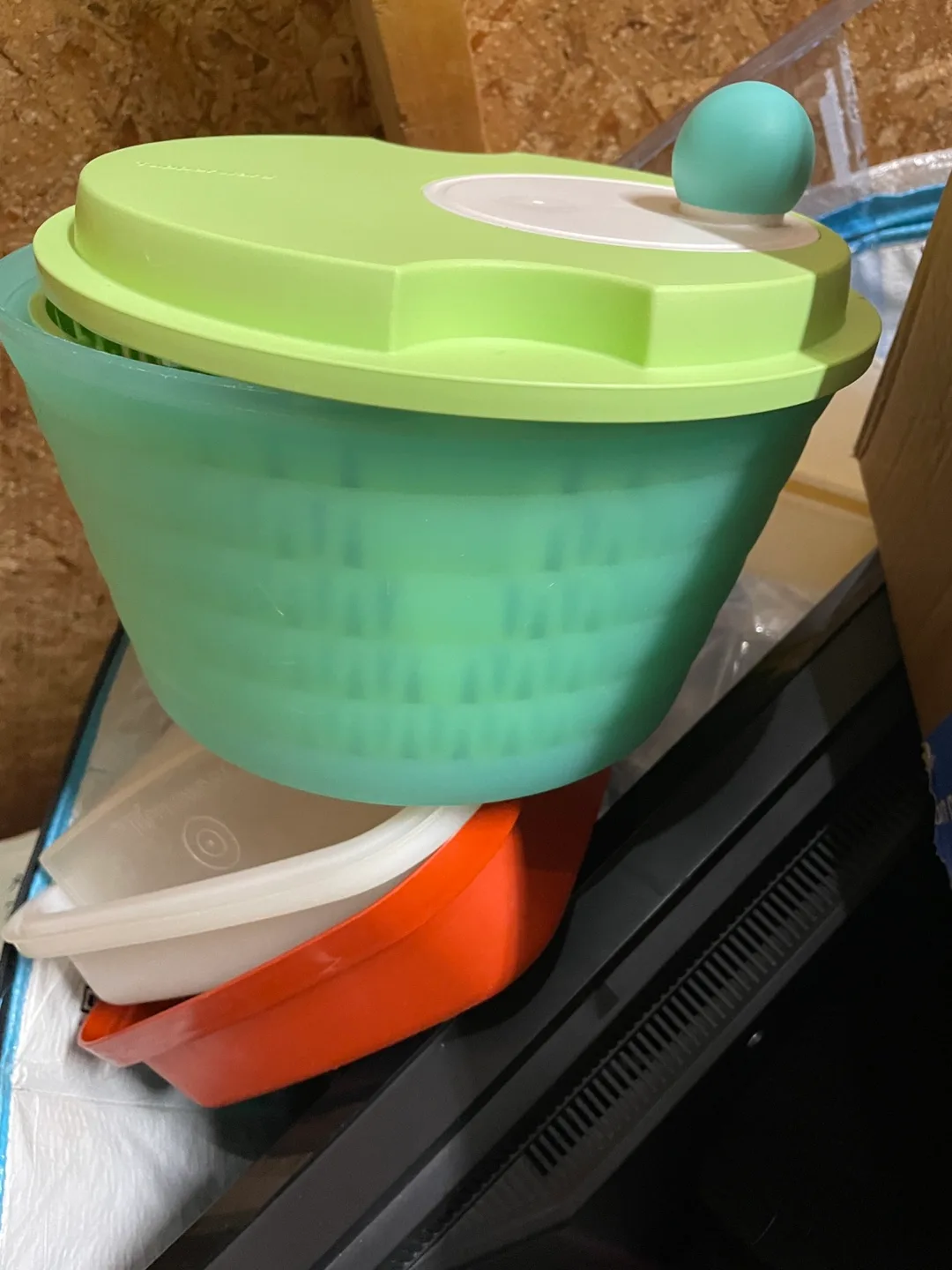 Tupperware Salad Spinner - Green thumbnail