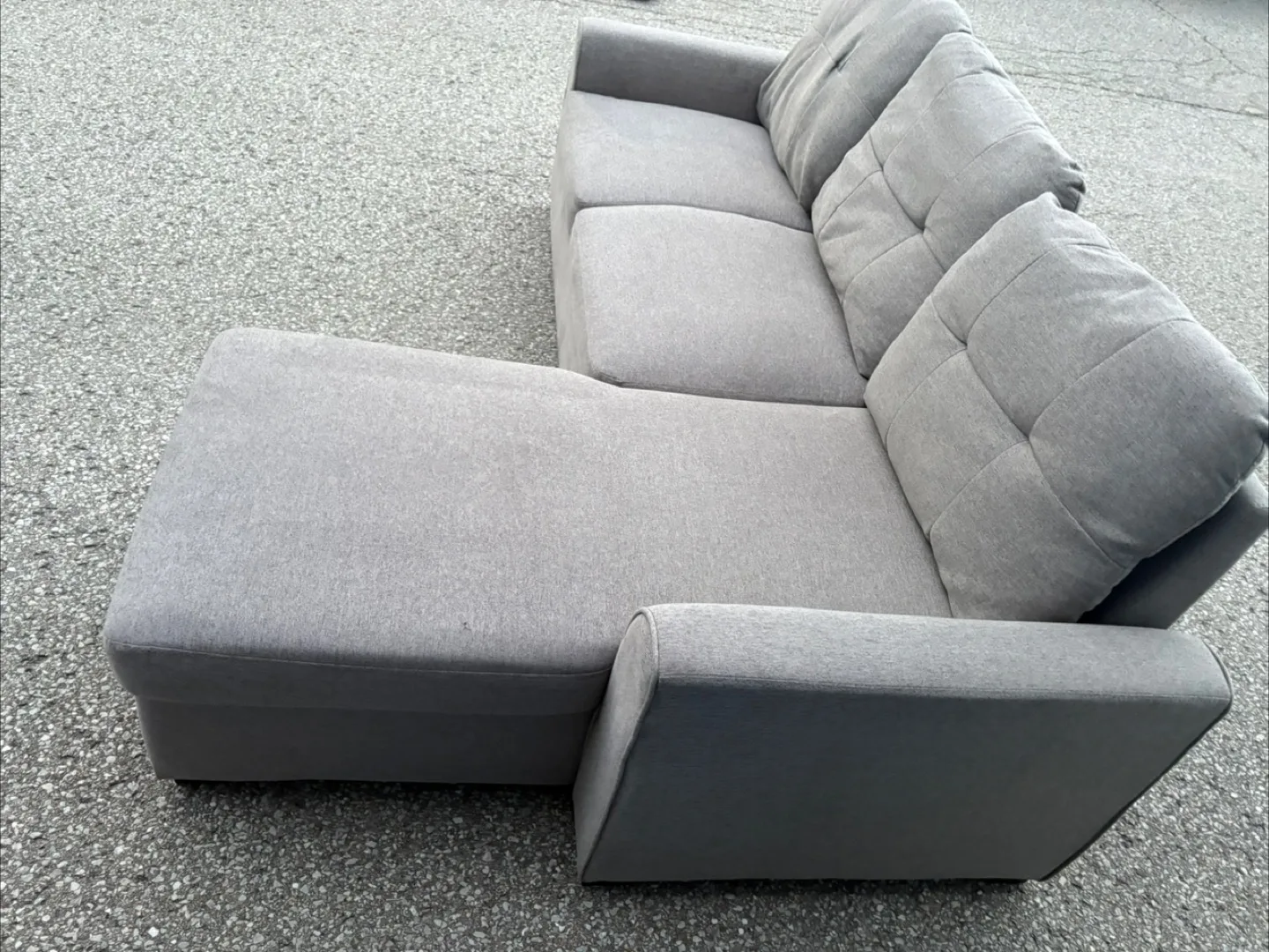 FREE DELIVERY✅• GREY SECTIONAL COUCH / SOFA BED w/ STORAGE image indicator(9)