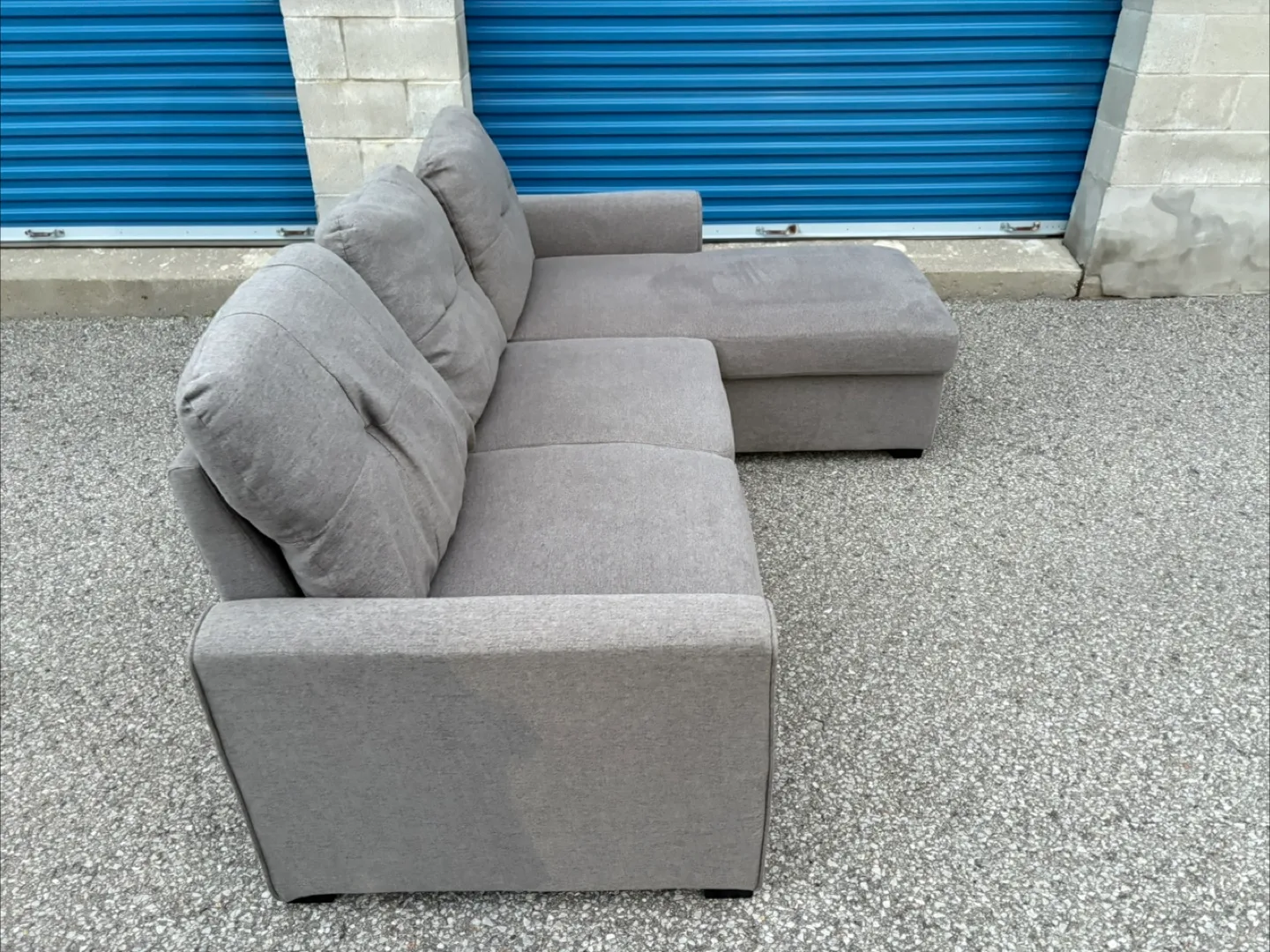 FREE DELIVERY✅• GREY SECTIONAL COUCH / SOFA BED w/ STORAGE image indicator(6)