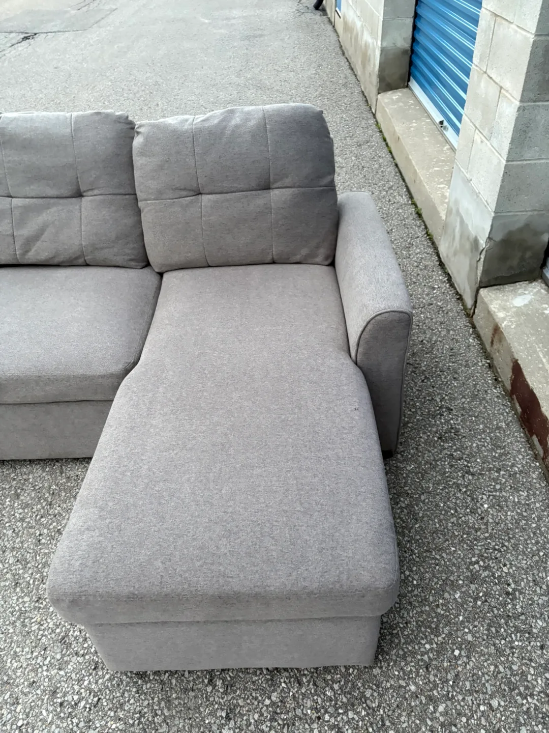 FREE DELIVERY✅• GREY SECTIONAL COUCH / SOFA BED w/ STORAGE image indicator(8)