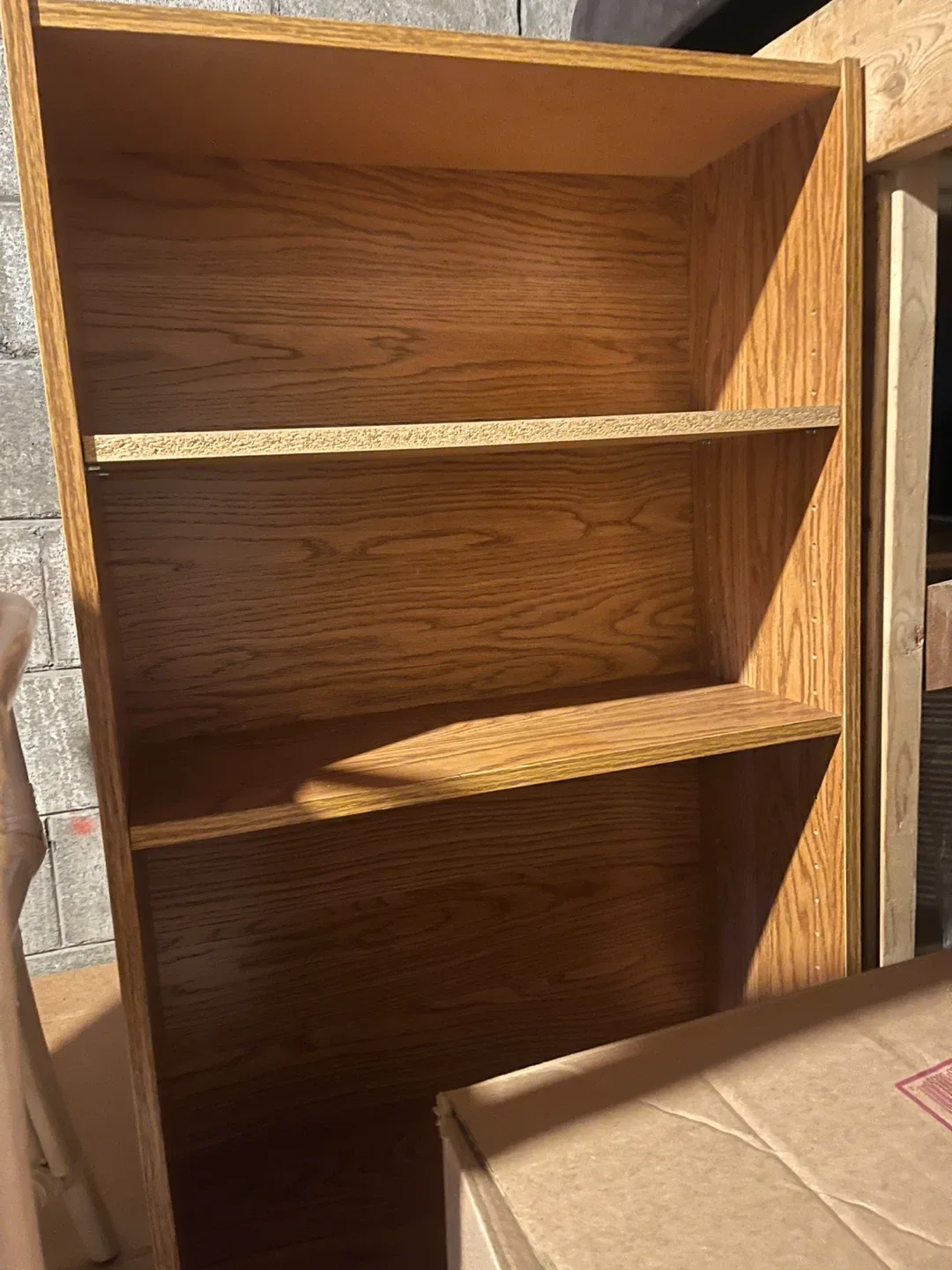 Furniture - bookshelf and futon/sofa thumbnail