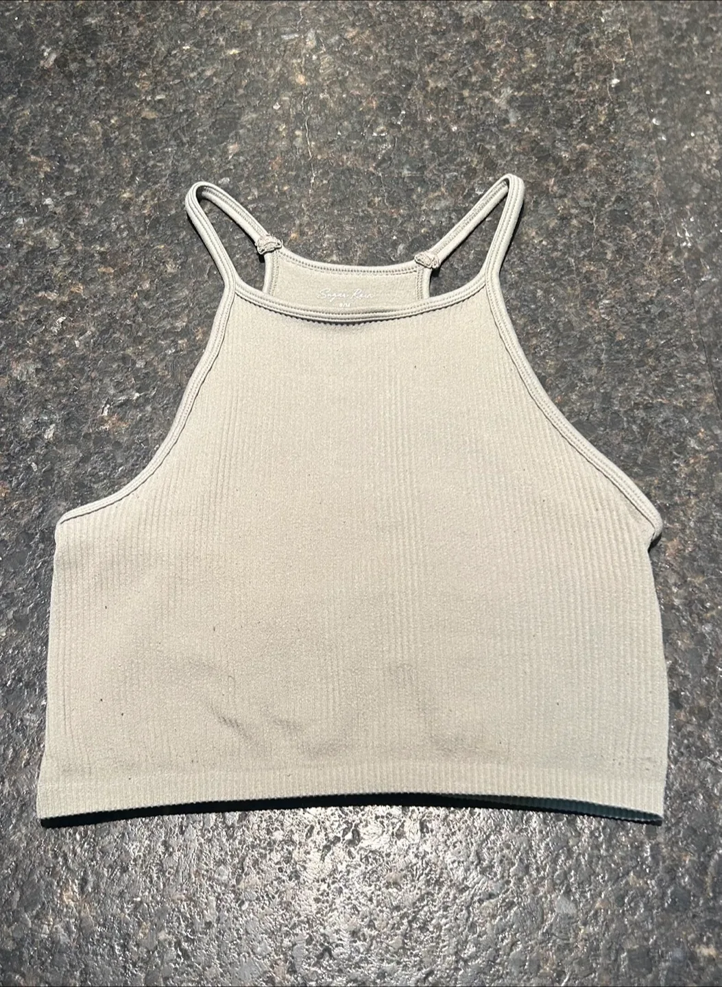 Sugar Rain Ribbed Tank Top - Size S/M thumbnail