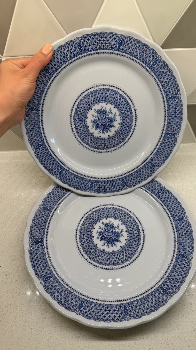 Nikko Kingstone Blue & White Plates (Set of 2)