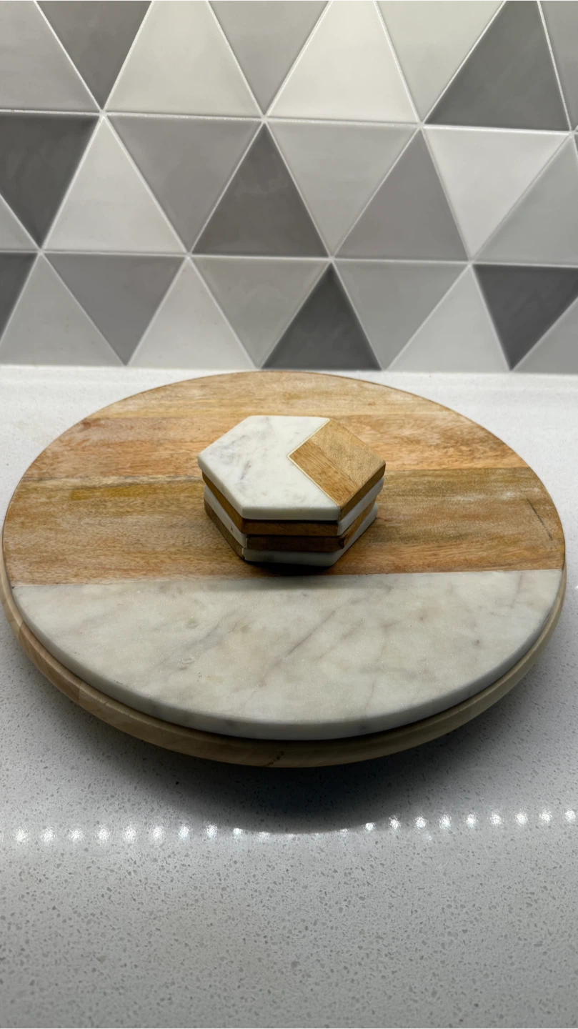 Wood Marble Serving Set - photo 5