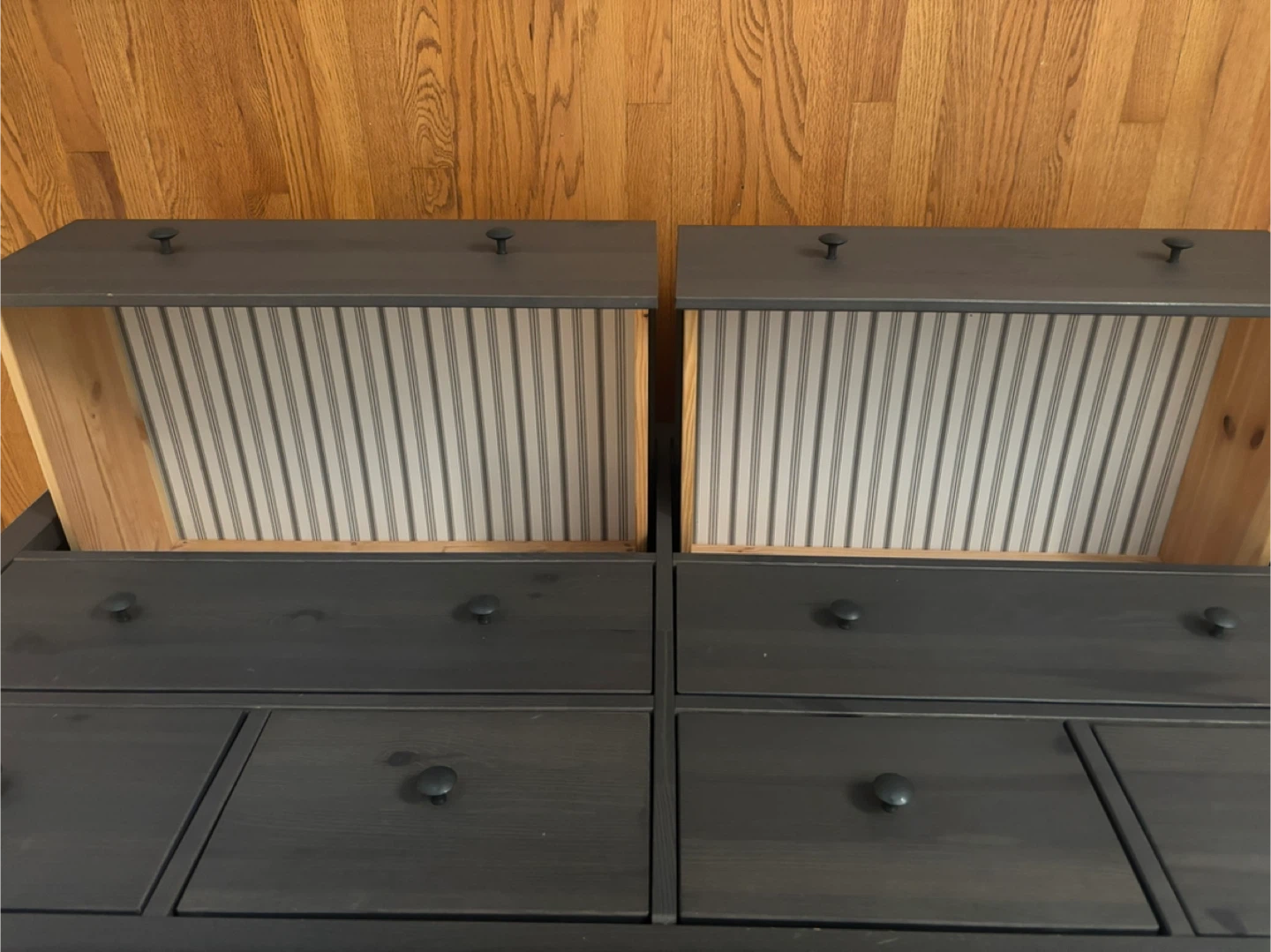 IKEA Hemnes Gray-Black 8-Drawer Dresser - photo 2