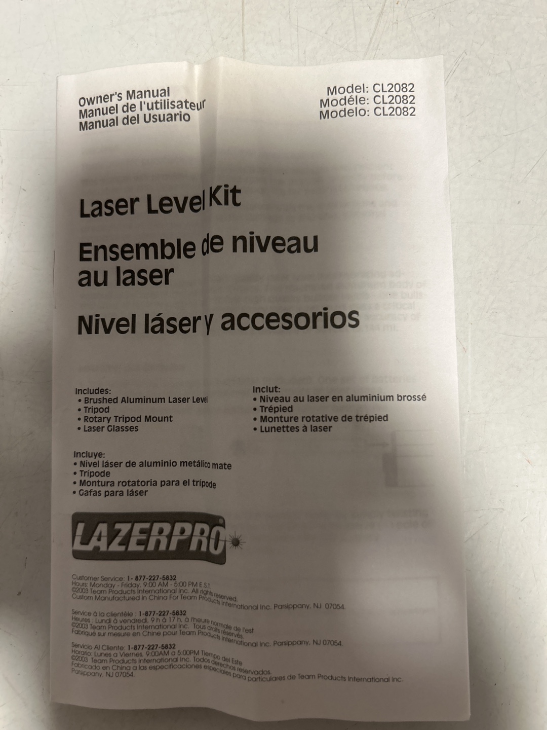 Lazerpro Laser Level Kit CL2082 - photo 4