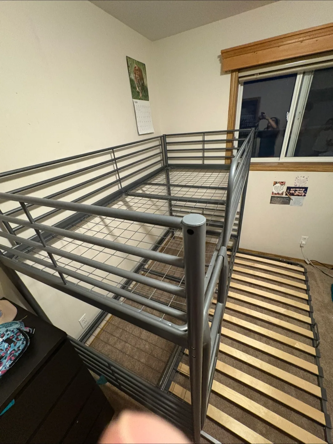 IKEA Metal Bunk Bed Frame with Trundle image indicator(4)