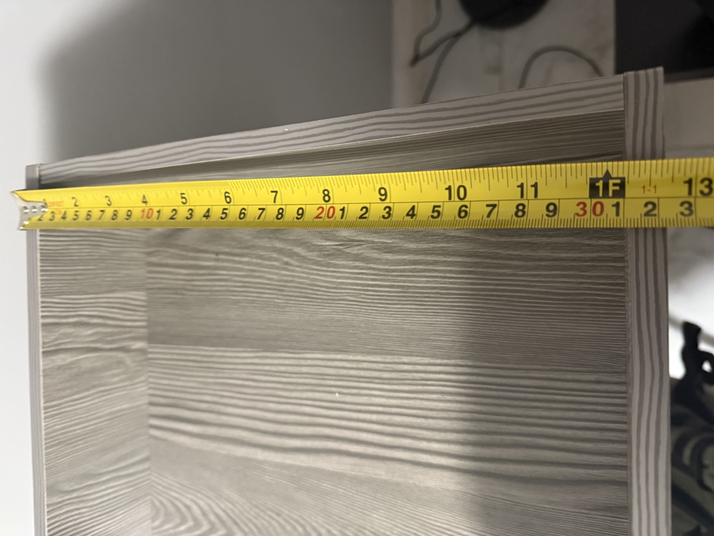 Grey/White Nightstand with 2 Drawers - photo 4
