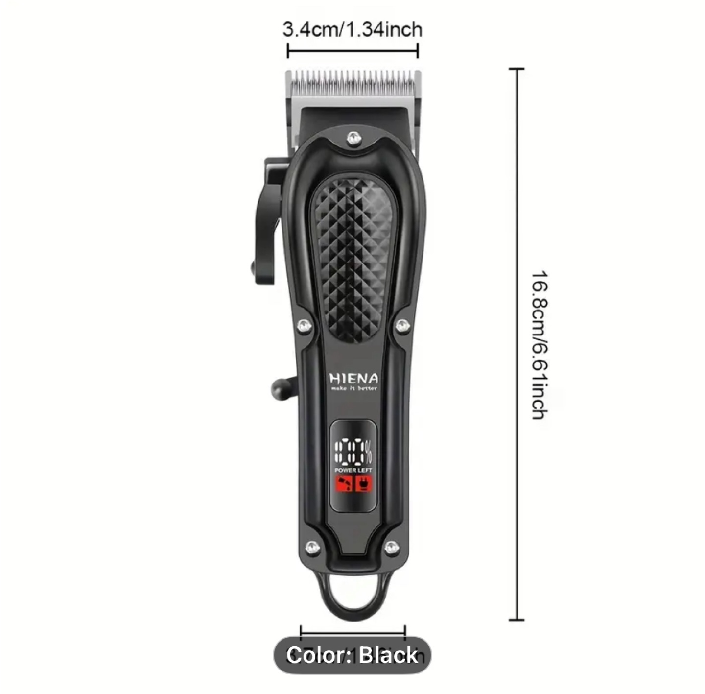 HIENA Electric Hair Clipper with LED Battery Display - photo 2